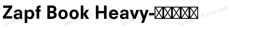 Zapf Book Heavy字体转换